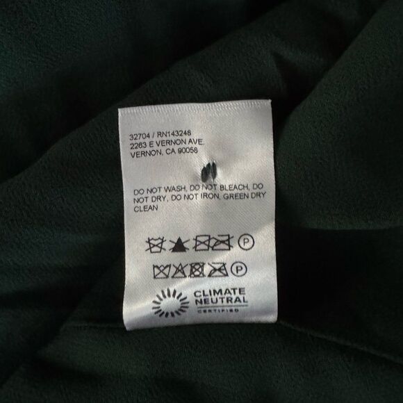 Reformation Carletta Dress in Forest Size 8 - Picture 9 of 9